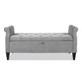Jennifer Taylor Home Jacqueline Tufted Roll Arm Storage Bench