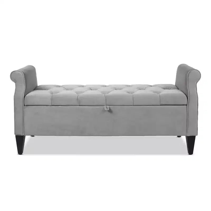 Jennifer Taylor Home Jacqueline Tufted Roll Arm Storage Bench