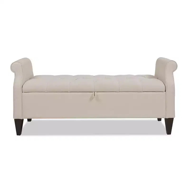 Jennifer Taylor Home Jacqueline Tufted Roll Arm Storage Bench